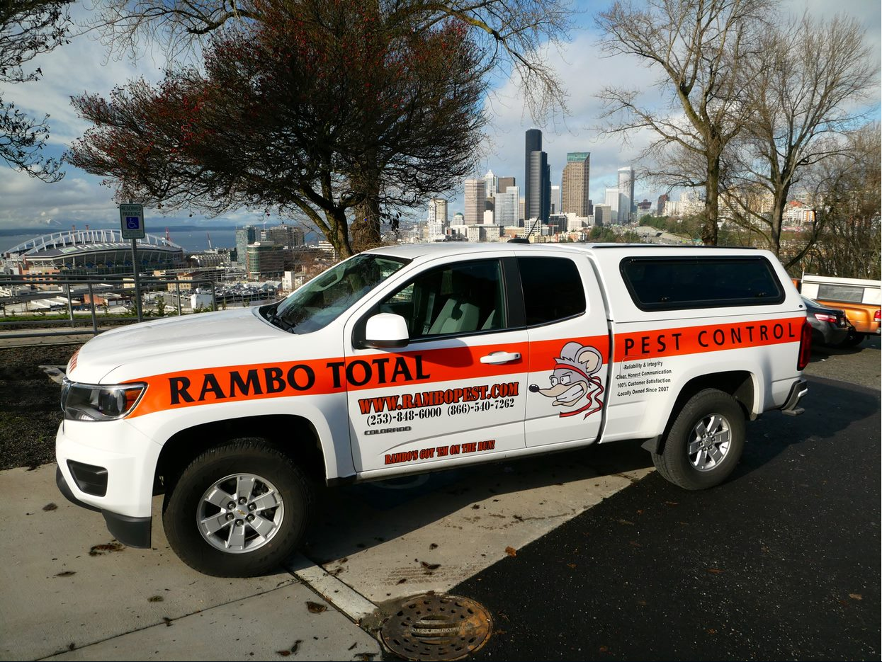 Rambo's service vehicle in Seattle, WA